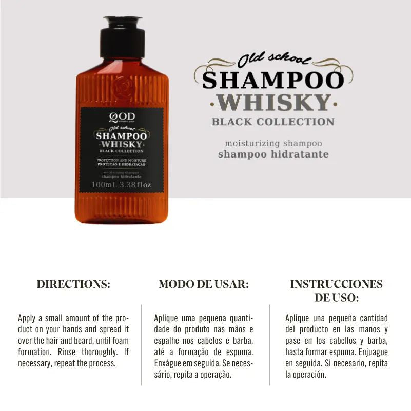 Kit Viagem Shampoo Whisky e Pomada Walk QOD Barber Shop - Shopmano