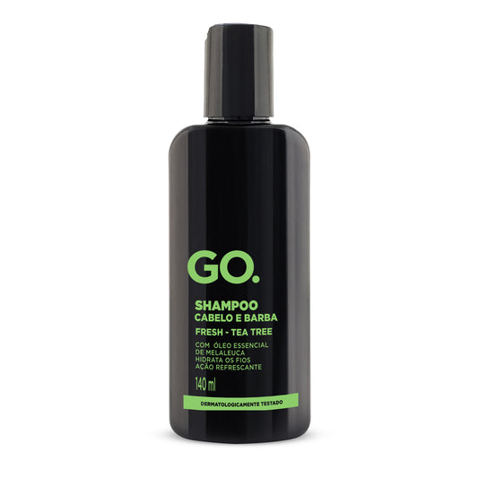 Shampoo para Barba e Cabelo Tea Tree Go Man 140ml - Shopmano