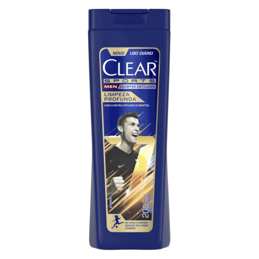 Shampoo Anticaspa Sports Limpeza Profunda Clear Men 200ml - Shopmano