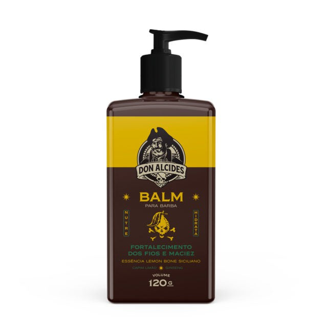 Balm Para Barba Lemon Bone Don Alcides 120g - Shopmano