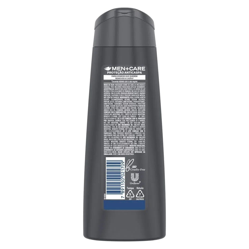 Shampoo Proteção Anticaspa Dove Men Care 200ml - Shopmano