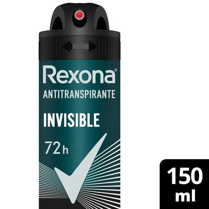 Desodorante Men Invisible Aerosol Rexona 150ml - Shopmano