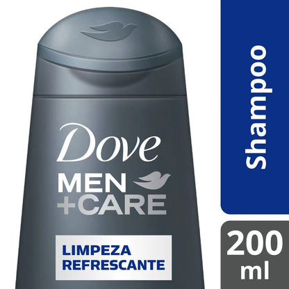 Shampoo Limpeza Refrescante Dove Men Care 200ml - Shopmano