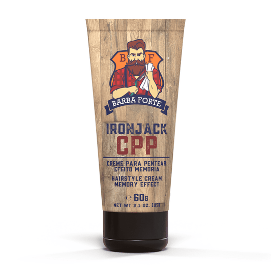 Creme Pentear Efeito Memória Modela Ironjack Barba Forte 60g