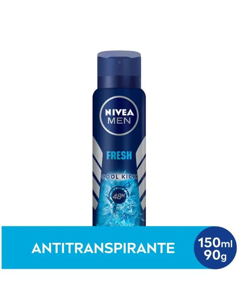 Desodorante Aerosol Cool Kick Nivea Men 150ml - Shopmano