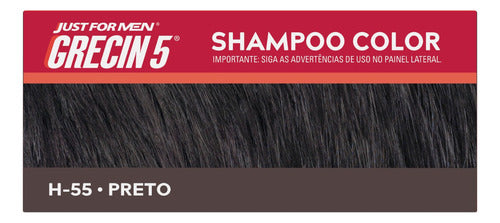 Kit 3 Shampoo Color Grecin 5 Preto