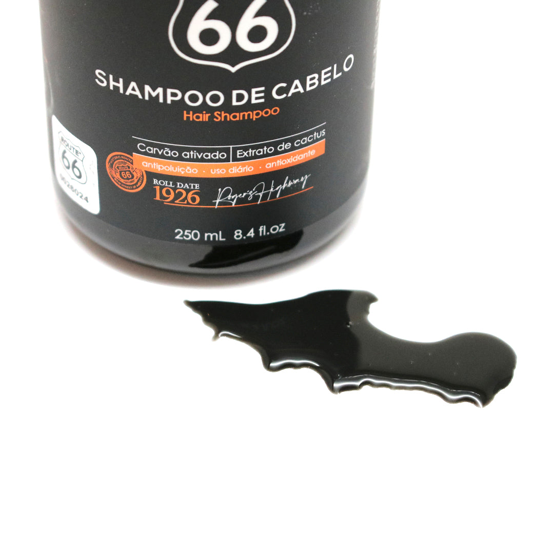 Shampoo de Cabelo Carvão Ativado Route 66 Viking 250ml - Shopmano