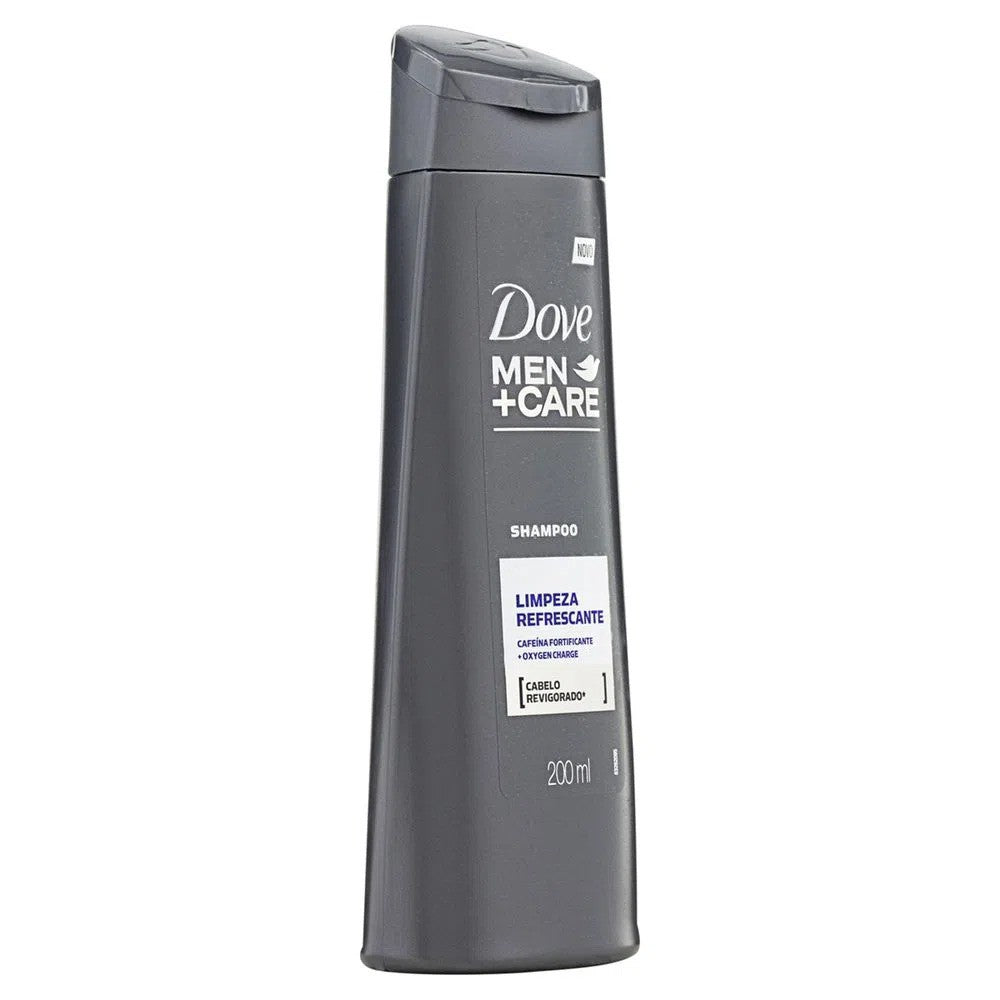 Shampoo Limpeza Refrescante Dove Men Care 200ml - Shopmano