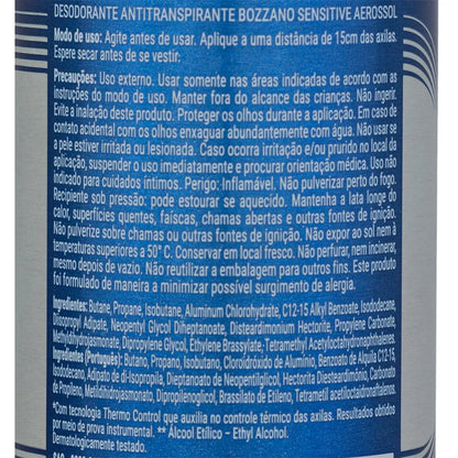 Desodorante Bozzano Antitranspirante Aerossol Sensitive 150ml