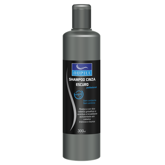 Shampoo Cinza Escuro Acinzentado Louros Brancos Nupill 300ml - Shopmano