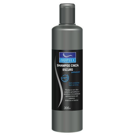 Shampoo Cinza Escuro Acinzentado Louros Brancos Nupill 300ml - Shopmano