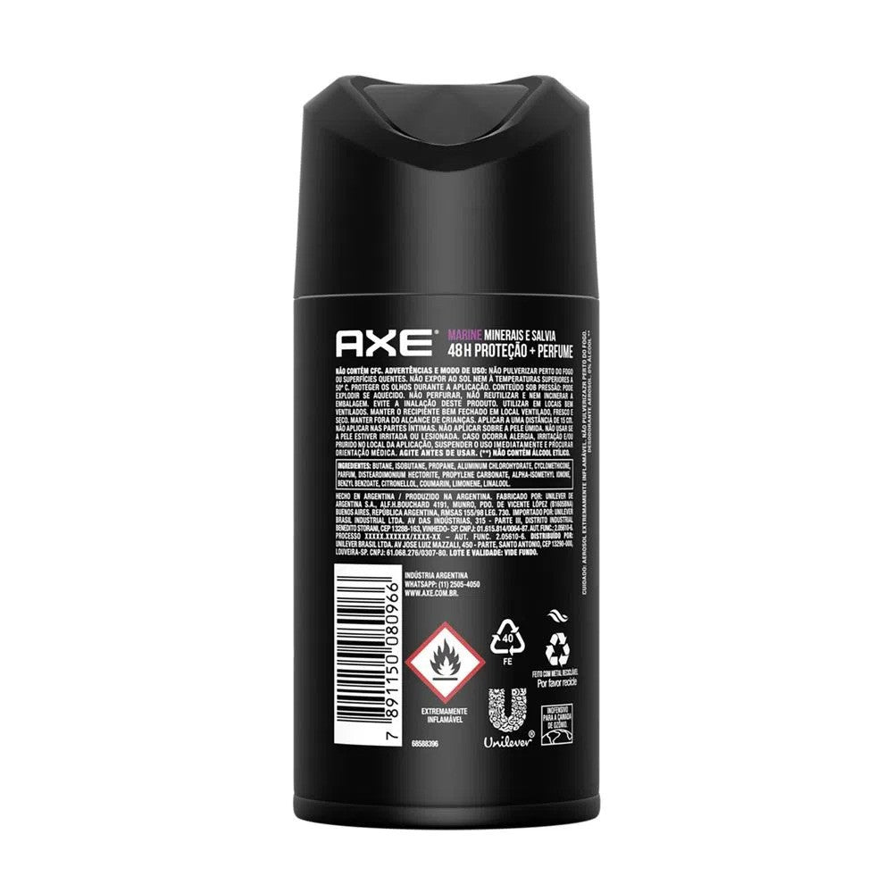 Desodorante Antitranspirante Spray Marine Axe 152ml - Shopmano