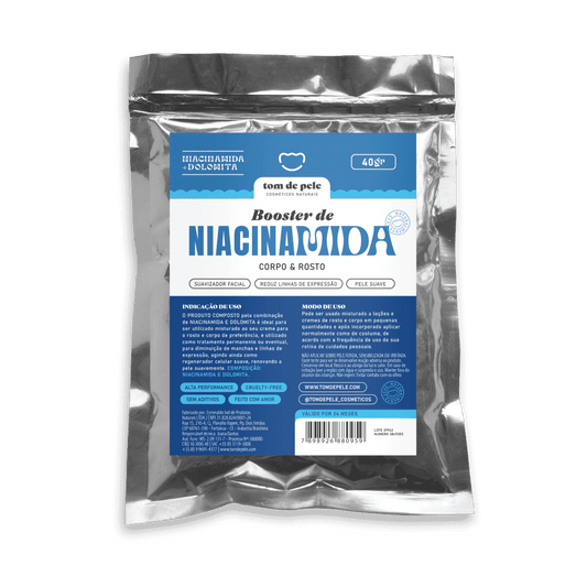 Booster de Niacinamida Tom de Pele Corpo e Rosto 40g - Shopmano