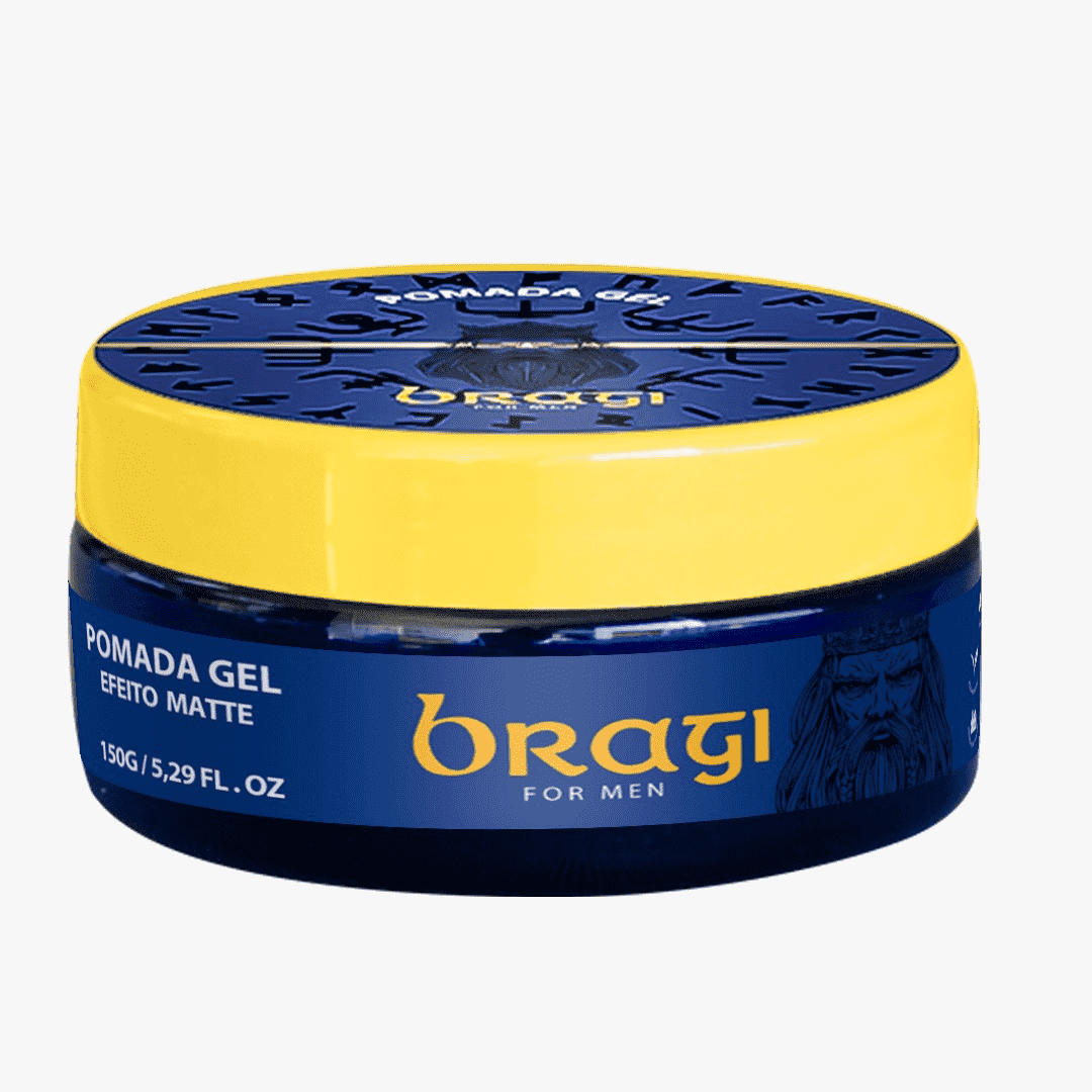 Pomada Gel Efeito Matte Seco com Fixador Bragi for Men 150g - Shopmano