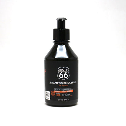 Shampoo de Cabelo Carvão Ativado Route 66 Viking 250ml - Shopmano