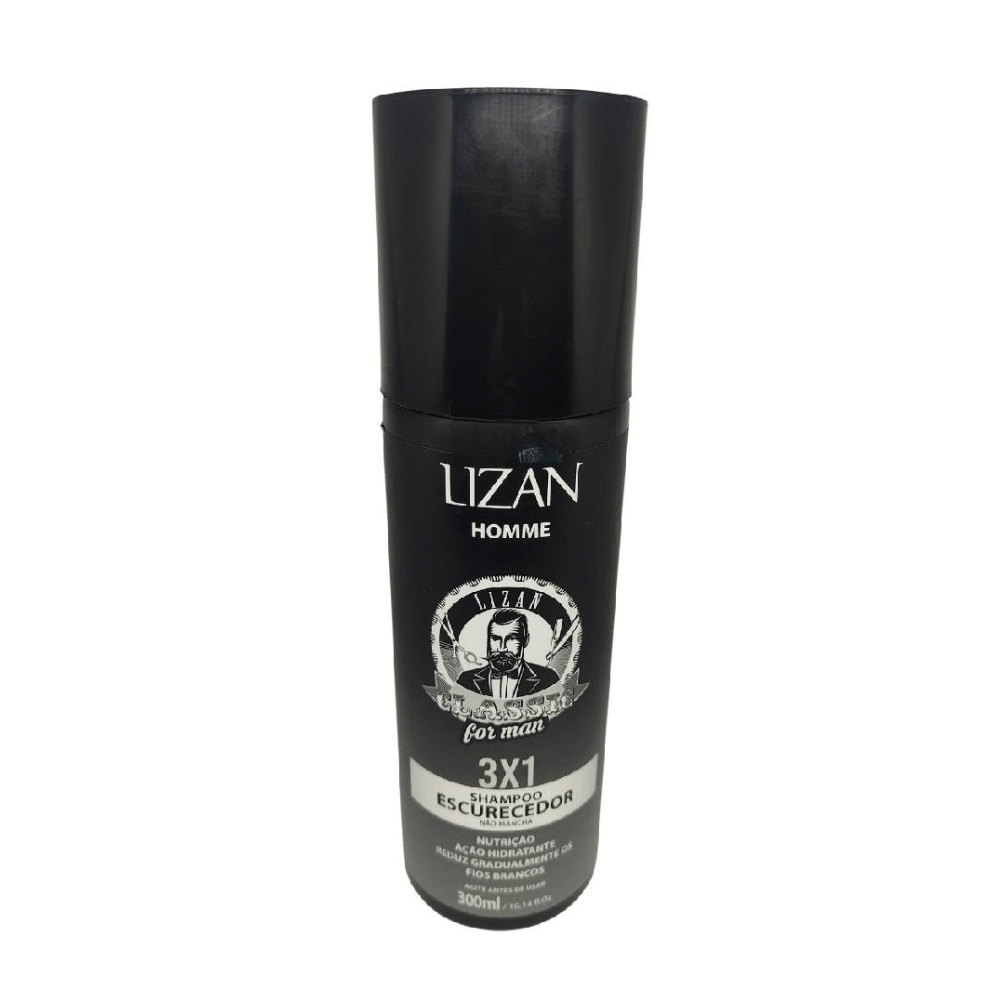 Shampoo Escurecedor Cabelos Grisalhos Classic Lizan 300ml - Shopmano