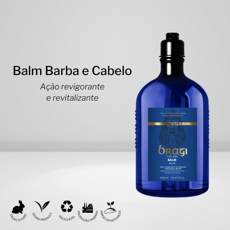 Balm Para Barba e Cabelo Bragi For Men 250ml - Shopmano