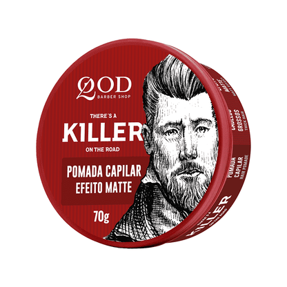 Pomada De Cabelo Killer Efeito Matte Alta Fixação QOD 70g - Shopmano