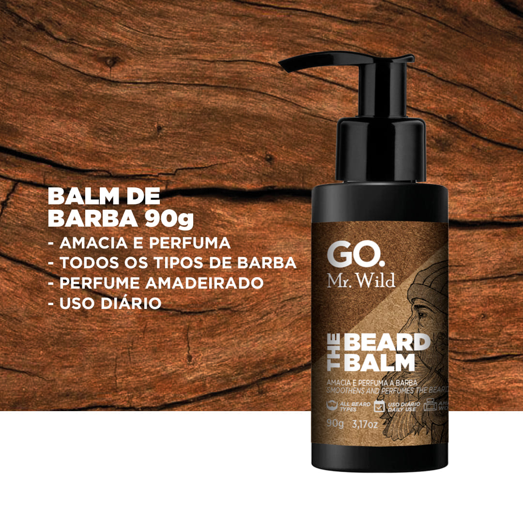 Balm Para Barba Mr Wild Go Man 90g - Shopmano