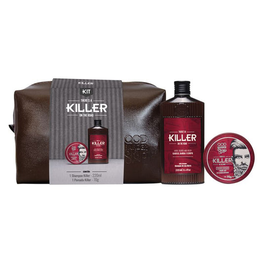 Kit Killer Shampoo E Pomada Efeito Matte + Necessaire Qod - Shopmano