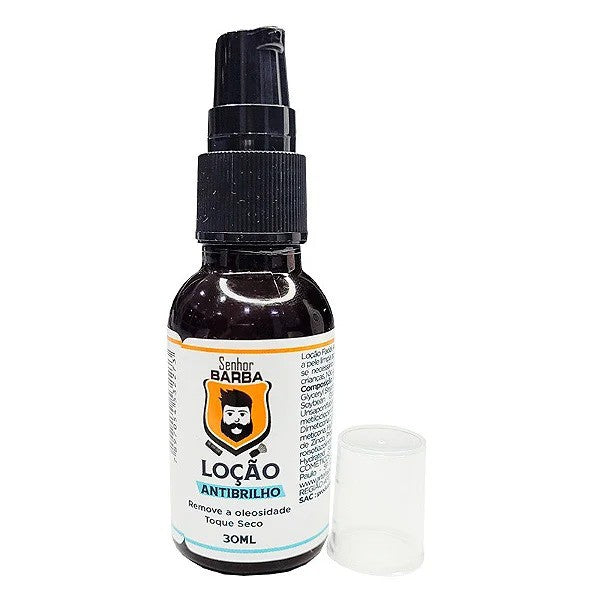 Loção Facial Antibrilho com Toque Seco Senhor Barba 30ml - Shopmano