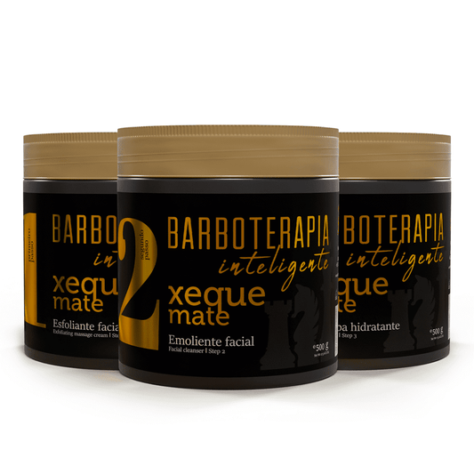 Kit Barboterapia Xeque Mate Barba Forte 500g