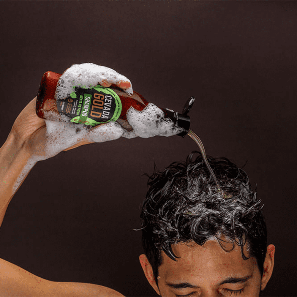 Shampoo Cevada Gold Menta Ice Barba Cabelo Go Man 300ml - Shopmano