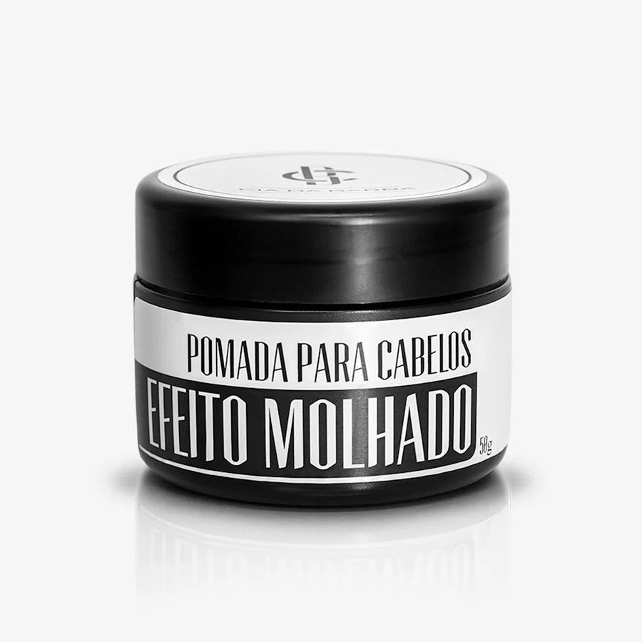 Pomada para Cabelo Efeito Molhado Cia da Barba 50g - Shopmano