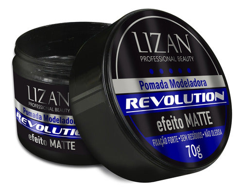 Pomada Para Cabelo Lizan Revolution Efeito Matte 70g - Shopmano