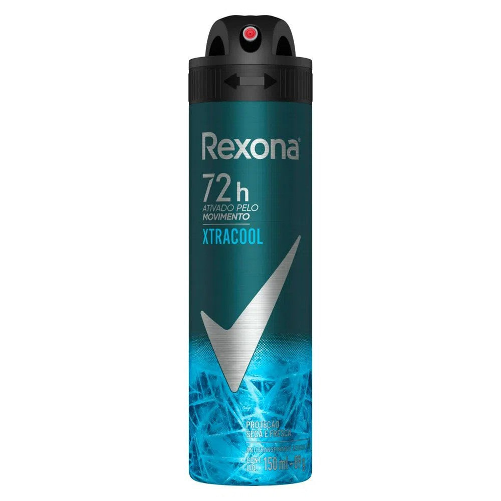 Desodorante Aerosol Masculino Xtracool Rexona Men 150ml - Shopmano