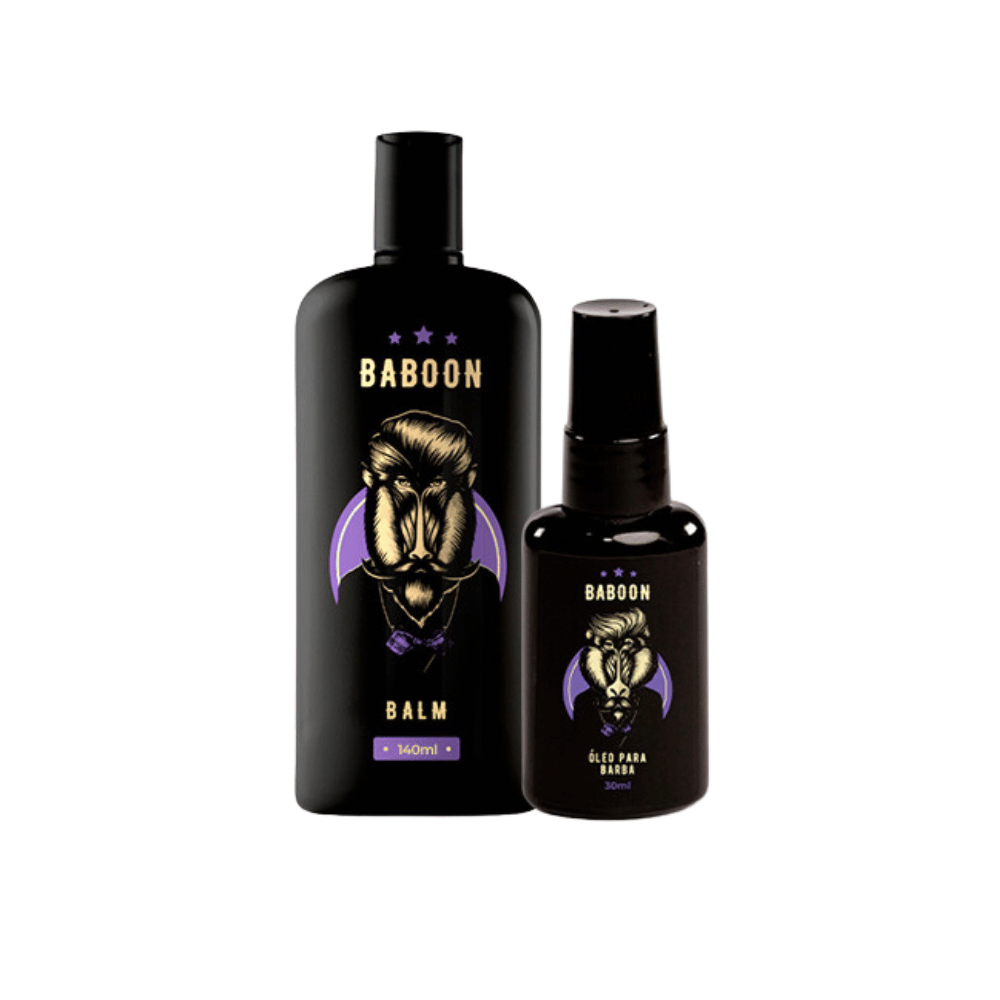 Kit Balm e Óleo Para Barba Baboon - Shopmano