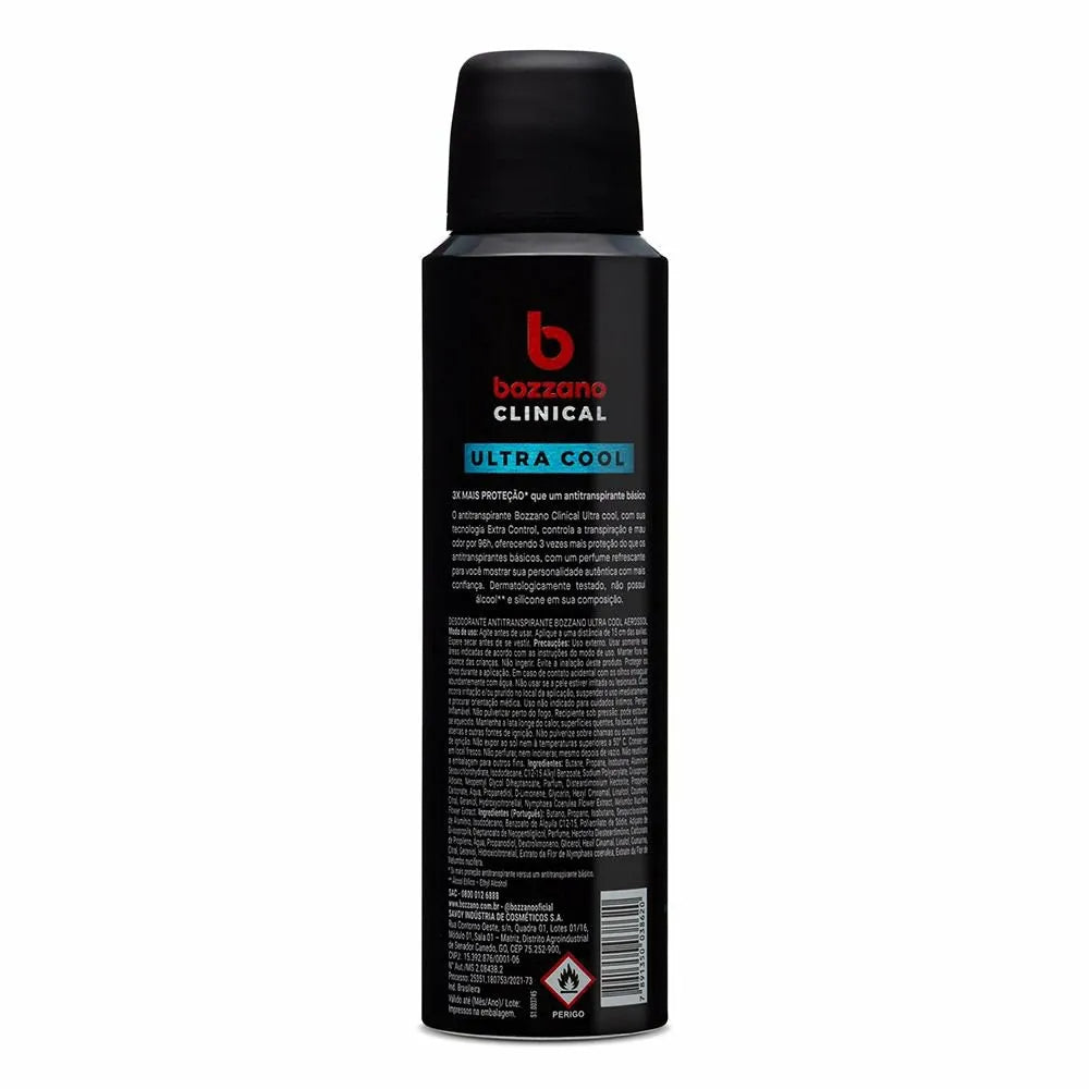 Desodorante Aerosol Bozzano Clinical Ultra Cool 150ml