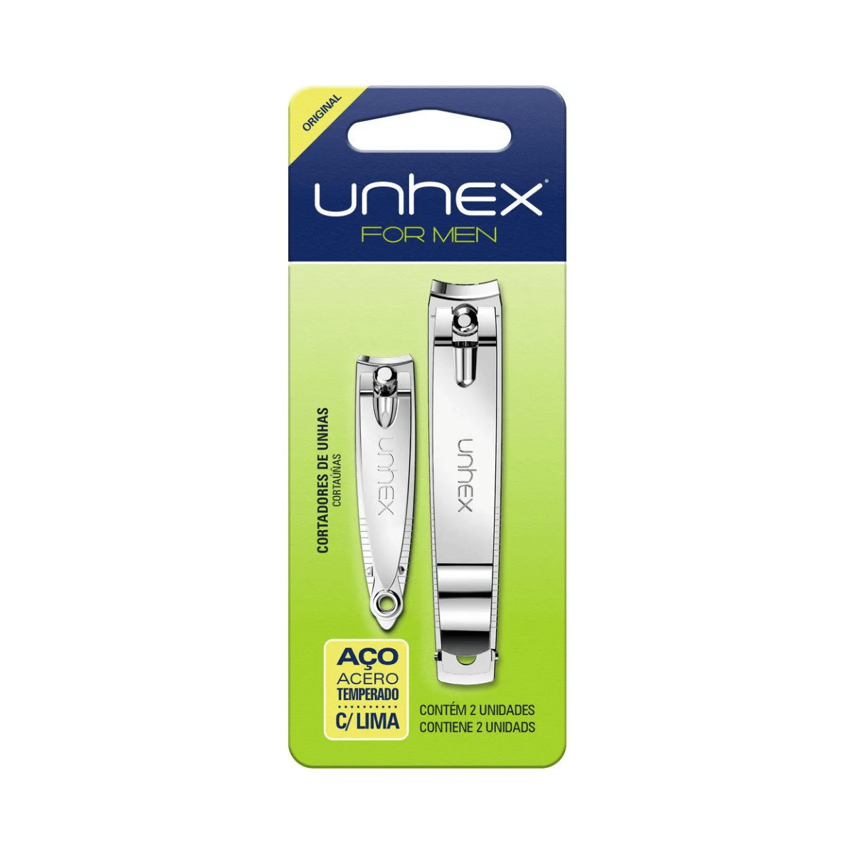 Kit Cortador De Unhas Unhex Para Mãos E Pés com 2 - Shopmano