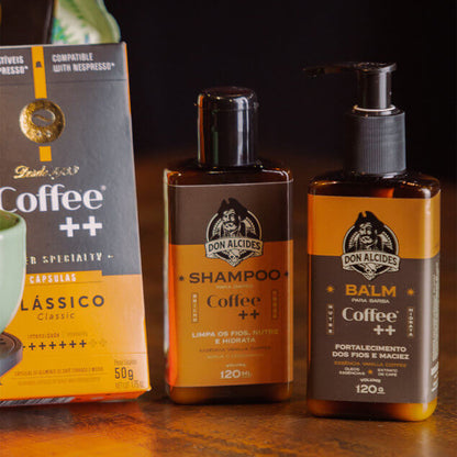 Kit Balm e Shampoo Para Barba Coffee ++ Don Alcides - Shopmano