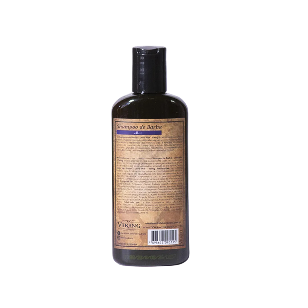 Shampoo de Barba Mar Viking 200ml - Shopmano