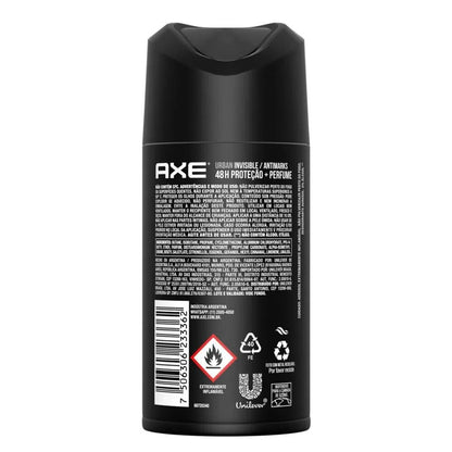 Desodorante Antitranspirante Urban Invisible 48h Axe 152ml - Shopmano