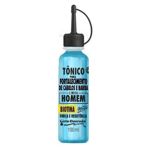 Tônico Cabelo E Barba Homem Gota Dourada 100ml - Shopmano