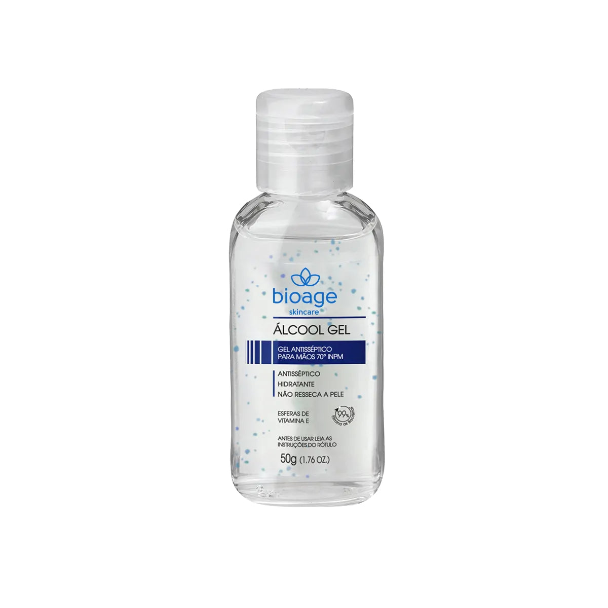 Álcool Gel Antisséptico para Mãos Bioage 50g