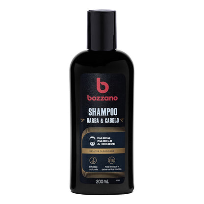 Shampoo Barba e Cabelo Remove Oleosidade Bozzano 200ml - Shopmano