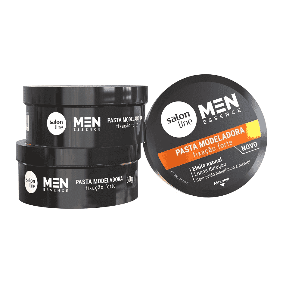 Pasta Modeladora Essence Fixação Forte Salon Line Men 60g - Shopmano