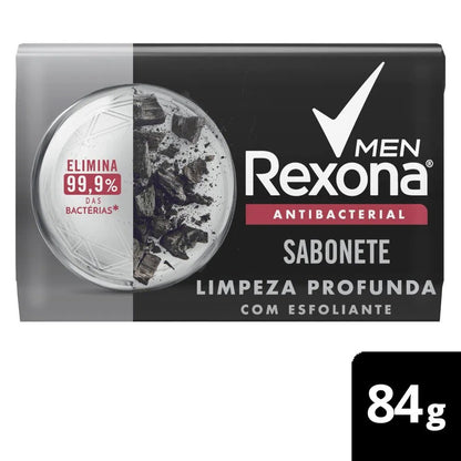 Sabonete Barra Rexona Men Limpeza Profunda Esfoliante 84g