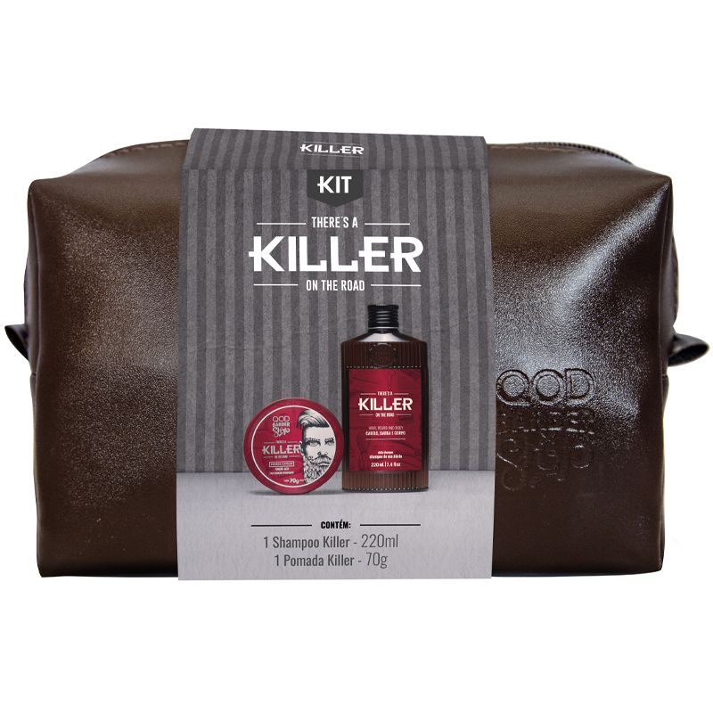 Kit Killer Shampoo E Pomada Efeito Matte + Necessaire Qod - Shopmano