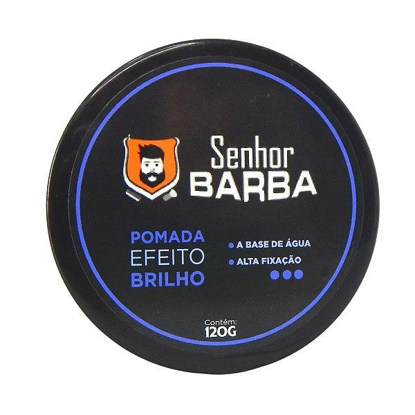 Pomada Modeladora Efeito Brilho Senhor Barba 120g - Shopmano