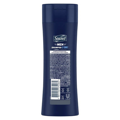 Shampoo 2 em 1 Limpa e Condiciona Suave Men 325ml - Shopmano