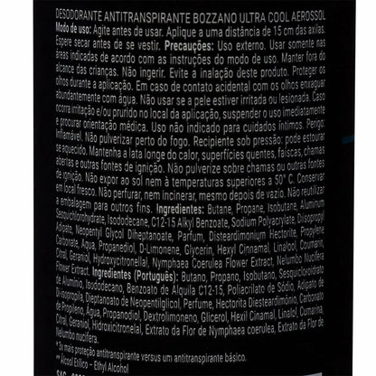 Desodorante Aerosol Bozzano Clinical Ultra Cool 150ml