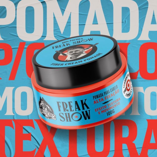 Pomada Para Cabelo Fiber Cream Don Alcides Freak Show 80g - Shopmano