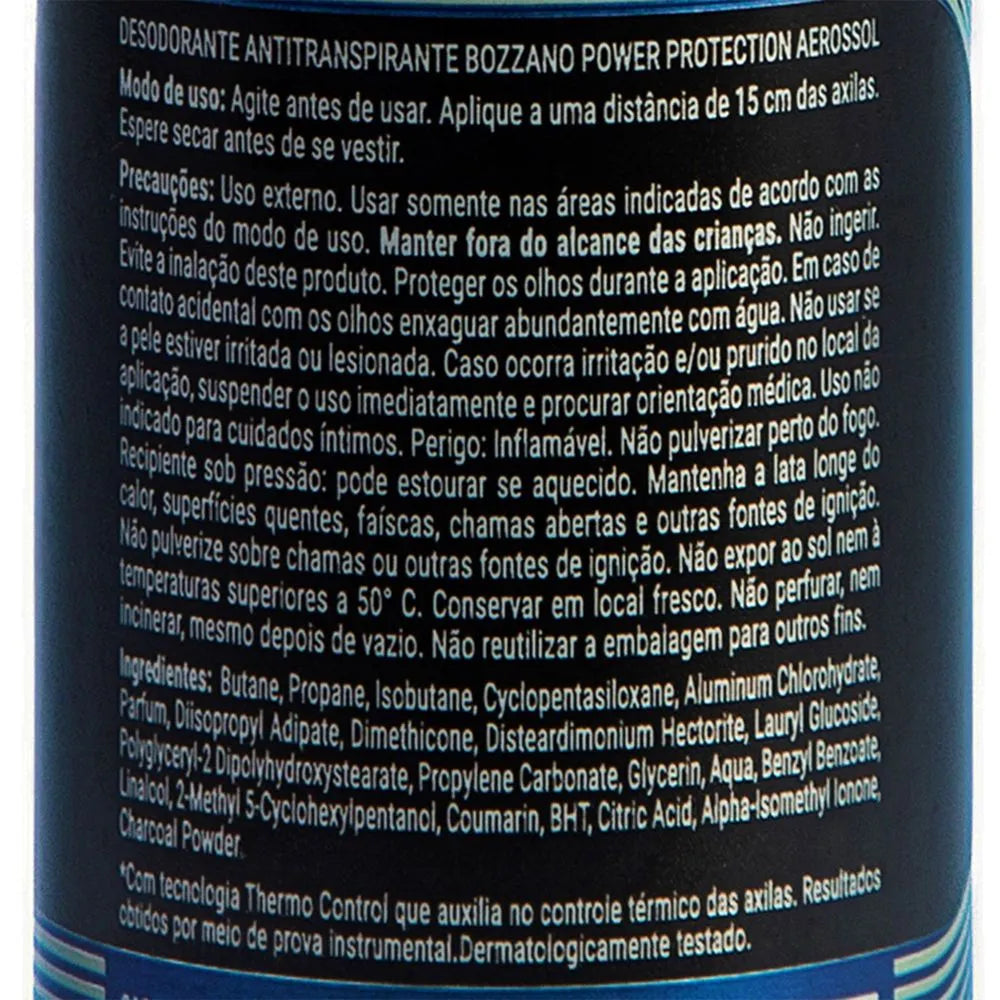 Desodorante Aerossol Bozzano Power Protection 150ml