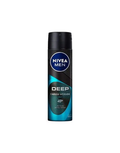 Desodorante Deep Beat Carvão Ativado Aerosol Nivea Men 150ml - Shopmano