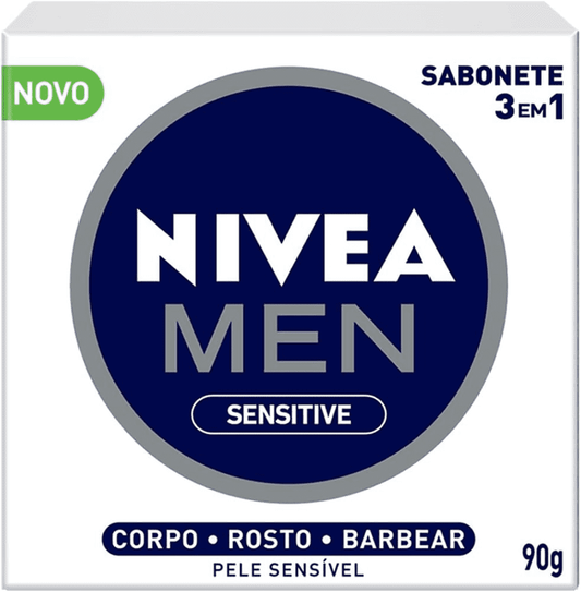 Sabonete Em Barra Nivea Men 3 Em 1 Sensitive 90g