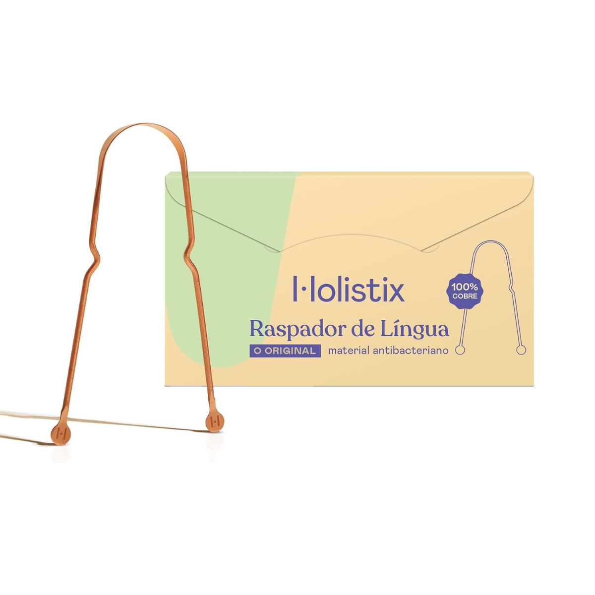 Raspador De Língua 100% Cobre Holistix